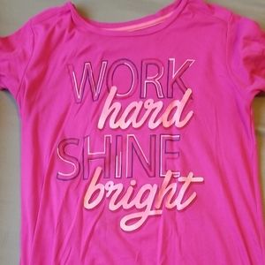 Hot pink workout shirt